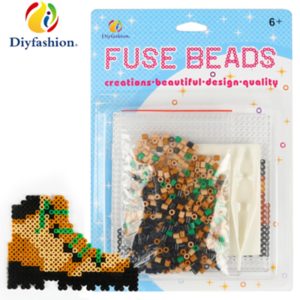 Custom Cartoon Character DIY Fuse Beads Kit for Kids Gifts 5mm Castles Beads Pegboard Set