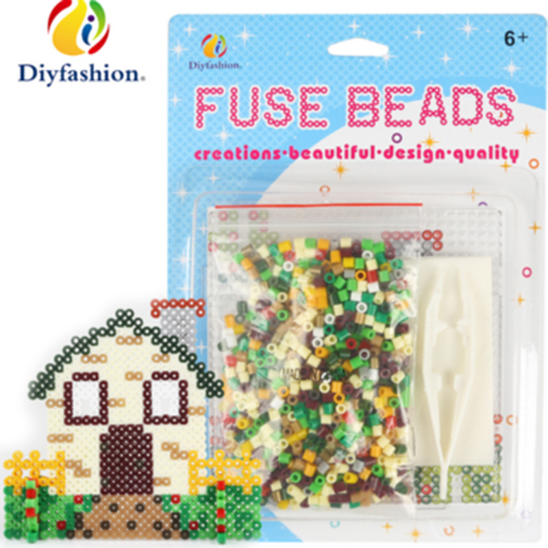Wholesale DIY Toy Fuse Beads Kit for Kids Beginners 5mm Beads Boat Pegboard Creative Toys - Image 3