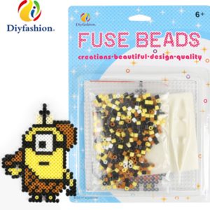 Custom Beginners DIY Fuse Beads Kit for Children 5mm Beads Pegboard Art Educational Crafts Kit