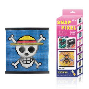 Snappix Bead Craft Kit Fuse Beads Kit Plastic Mini Pieces Puzzle for Kids New Educational Toys Grid