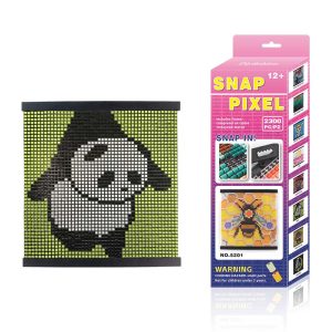 2024 New Arrival Diy Snappix Bead Panda Craft  5mm Fuse Beads Mini Pieces Puzzle Educational Toy